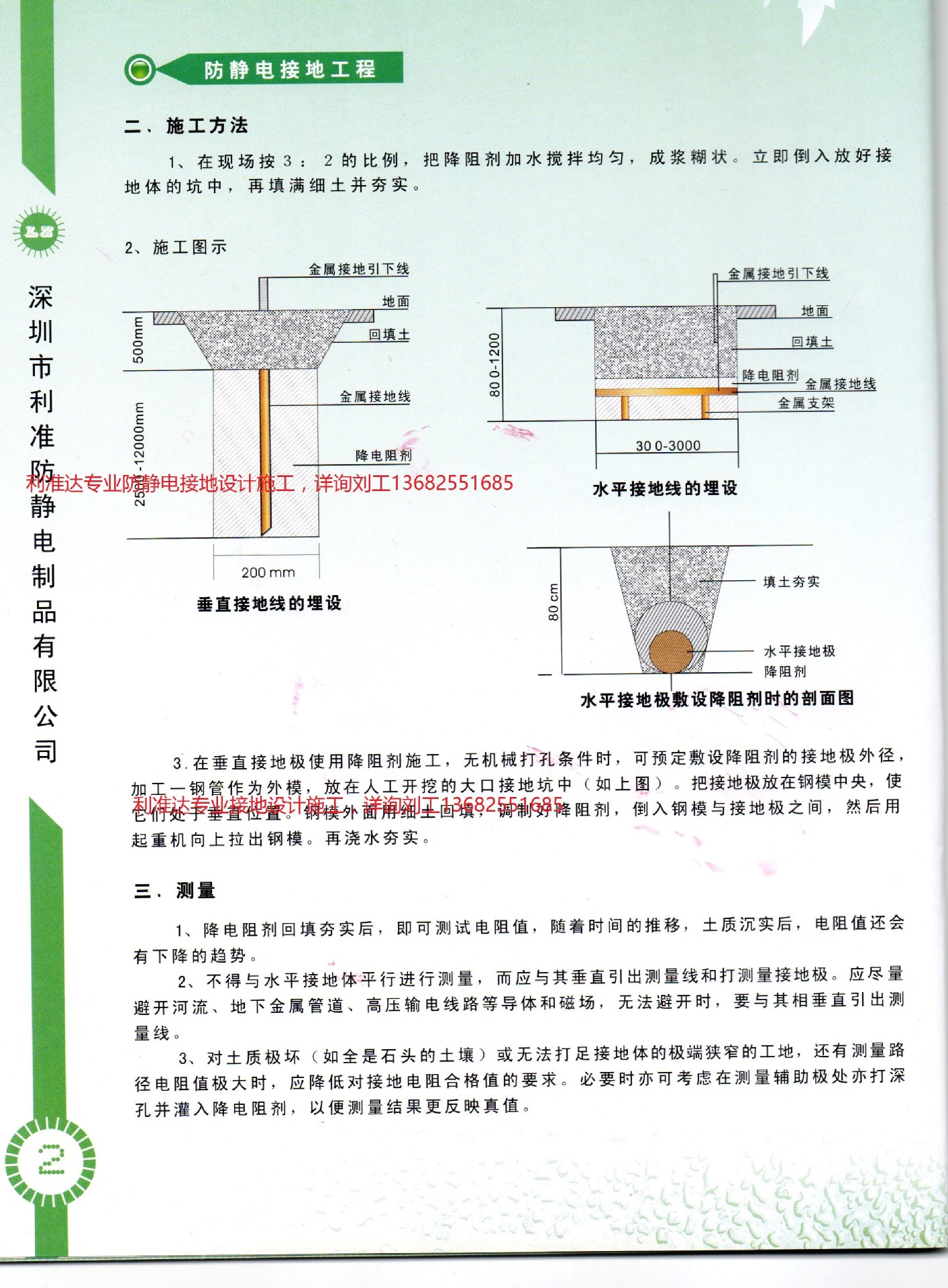 【专业静电地线埋设】【静电防护公司】【埋静电接地桩】