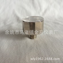 Y28Y27直径28mm轴向铜壳镀镍压力表减压阀气动压力表10KG1MPA