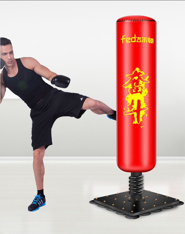 沙袋拳击散打沙包立式家用飞尔顿铁盘吸盘沙袋不倒翁健身器材批发