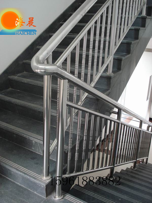 304不锈钢工程立柱 玻璃立柱 商场楼梯 栏杆 楼梯立柱 来图定做