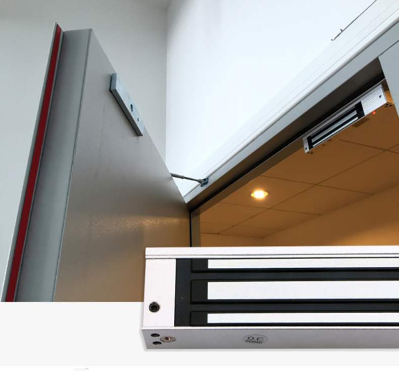 280kg明装磁力锁 单双开玻璃门锁 280公斤门禁 木门铁门电磁锁