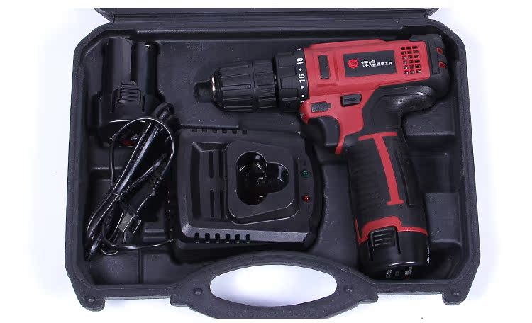 辉煌12v锂电池 大功率冲击钻 充电式手