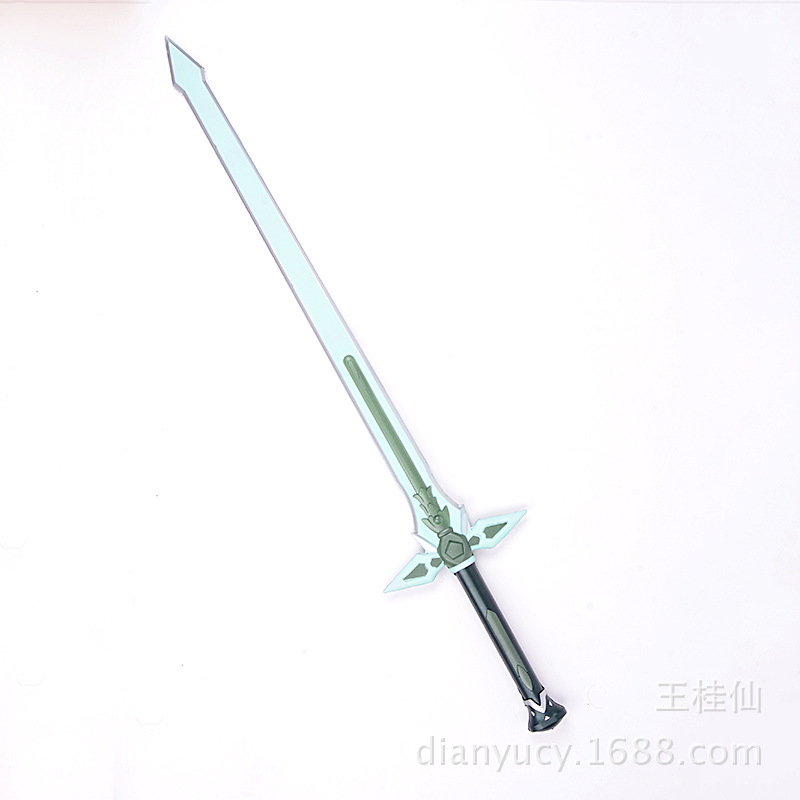 新款动漫 刀剑神域 人小号白剑 逐暗者 cos泡沫剑影视刀剑
