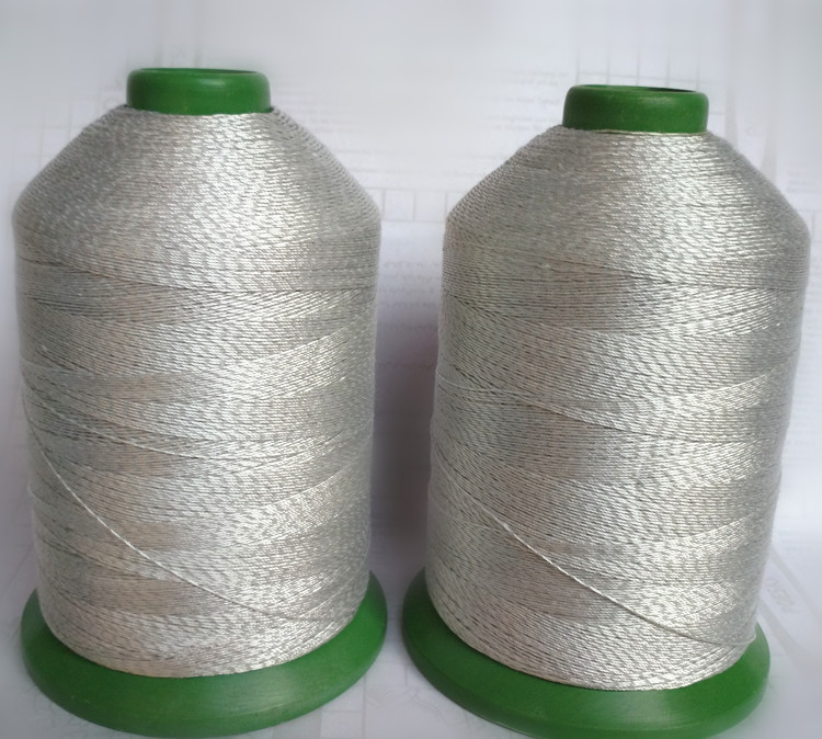 现货供应 特殊线针车线灰色黑色导电缝纫线 优质服装涤纶线