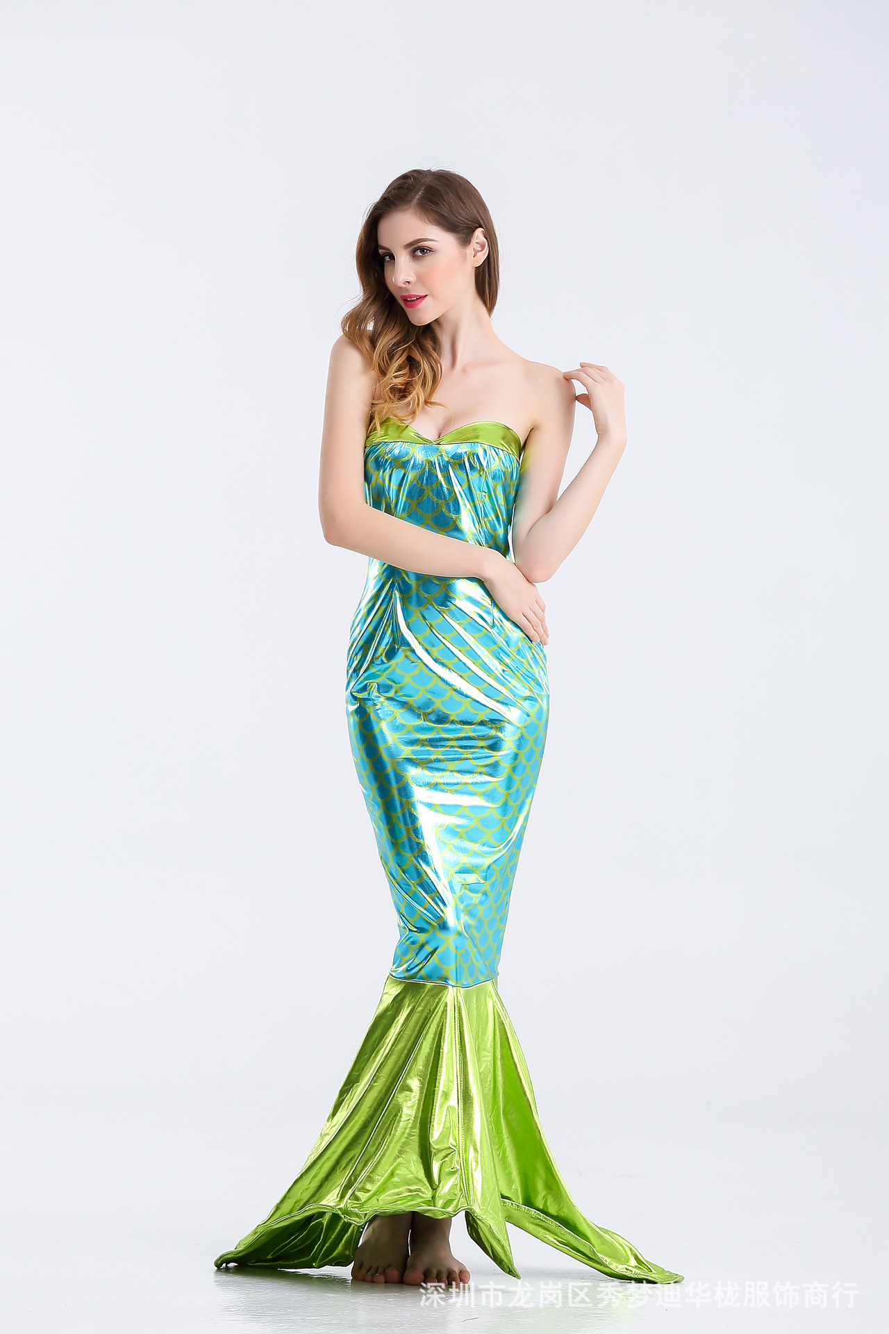 新款万圣节服装女成人美人鱼服装人鱼小姐公主酒吧走秀演出服装