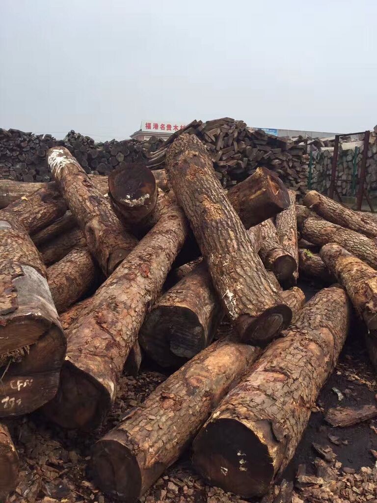 进口高棉花梨木原木板材批发 张家港防腐原木板材市场直销可定制