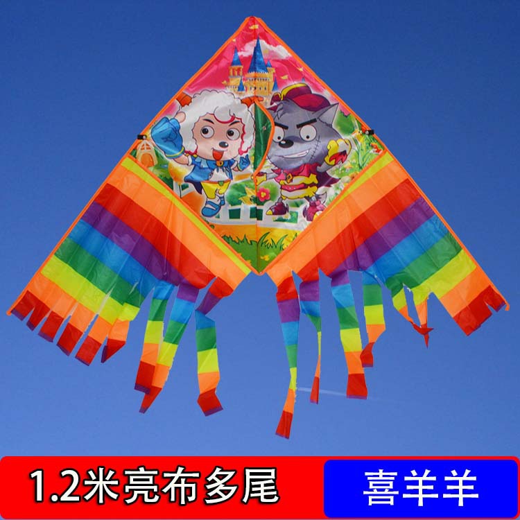 潍坊 龙韵 风筝 新款热转印 高清多尾三角风筝 批发 厂家直销