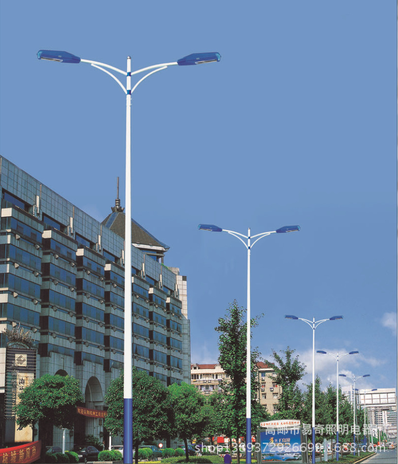 双臂道路灯杆优质led道路灯杆新款led路灯杆节能室外照明灯具