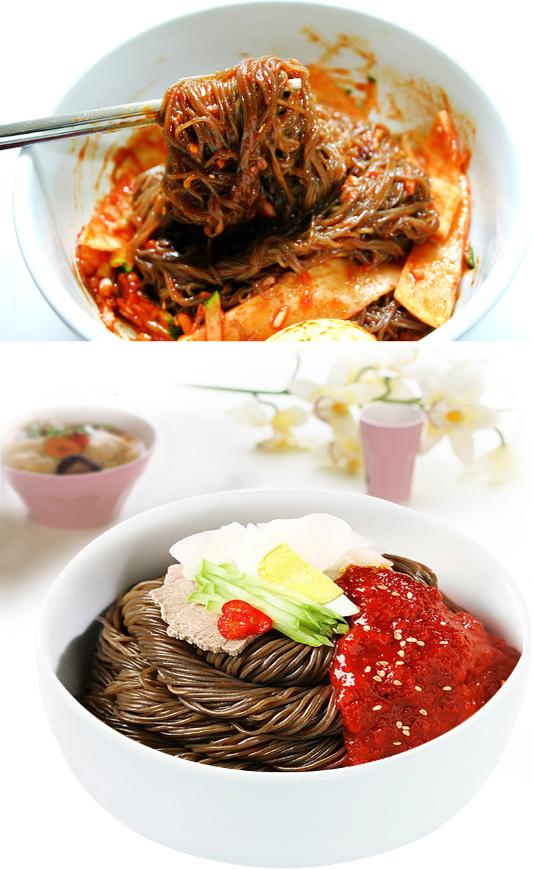 韩国荞麦冷面干拌凉面 大同江荞麦拌冷面 朝鲜特色拌面速食面240g