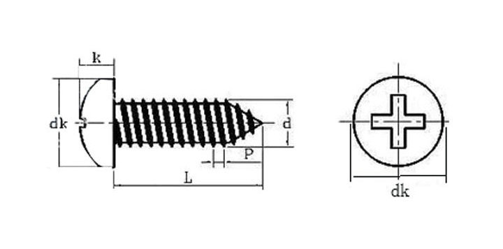 家具自攻牙螺丝 十字槽沉头螺钉 非标螺丝定做 十字自攻自钻.