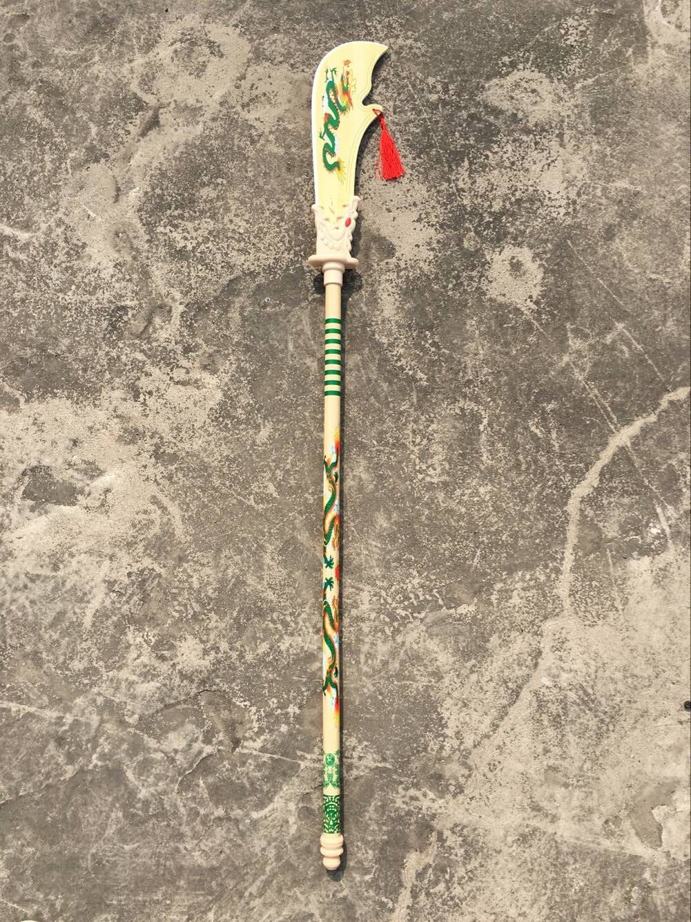 竹制112cm彩色青龙偃月大刀 竹木刀剑