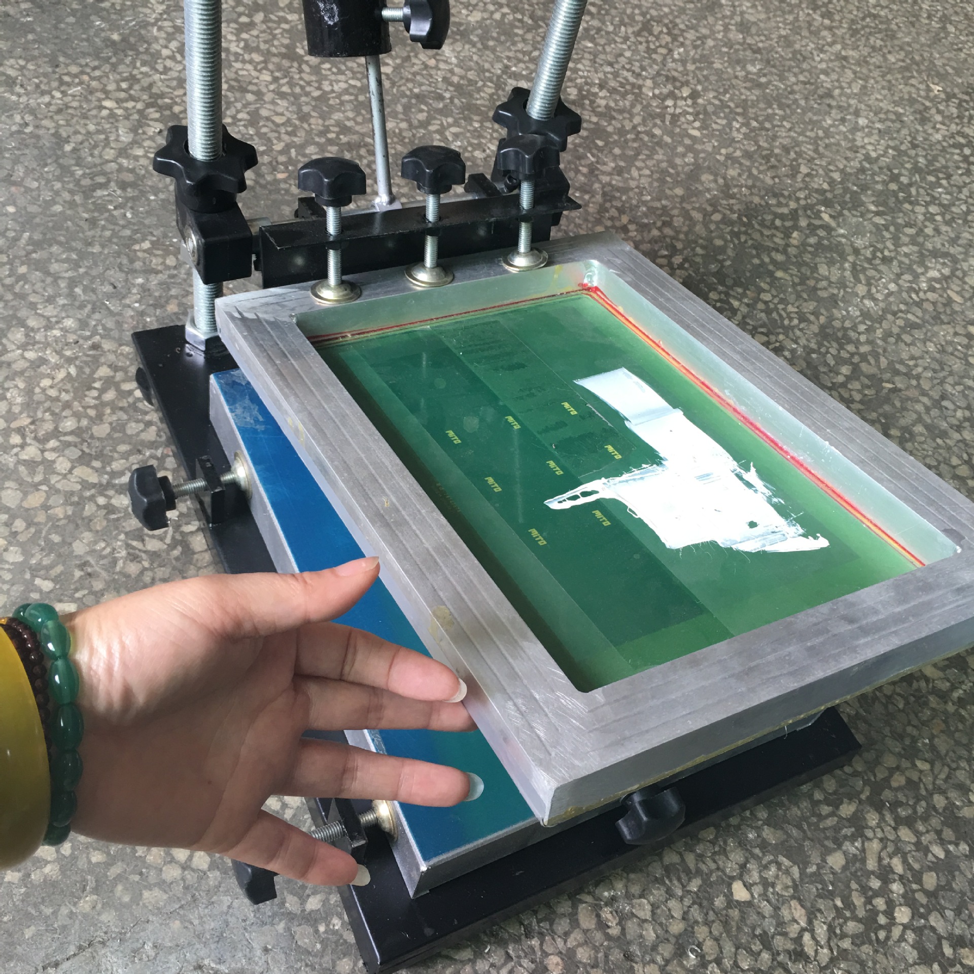 供应手动印刷台,手印台,手动丝印台厂家