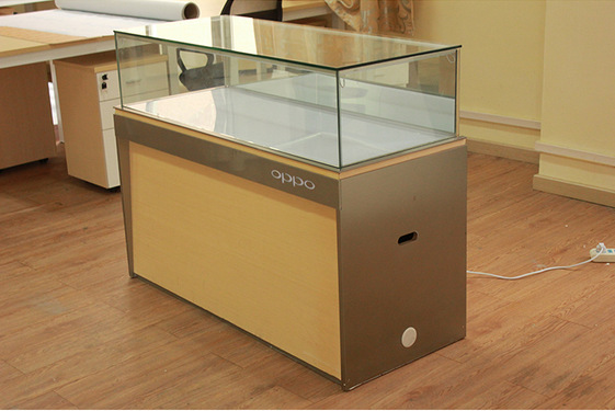 oppo木纹手机柜 手机柜台 步步高手机柜 手机柜 受理台 展示柜