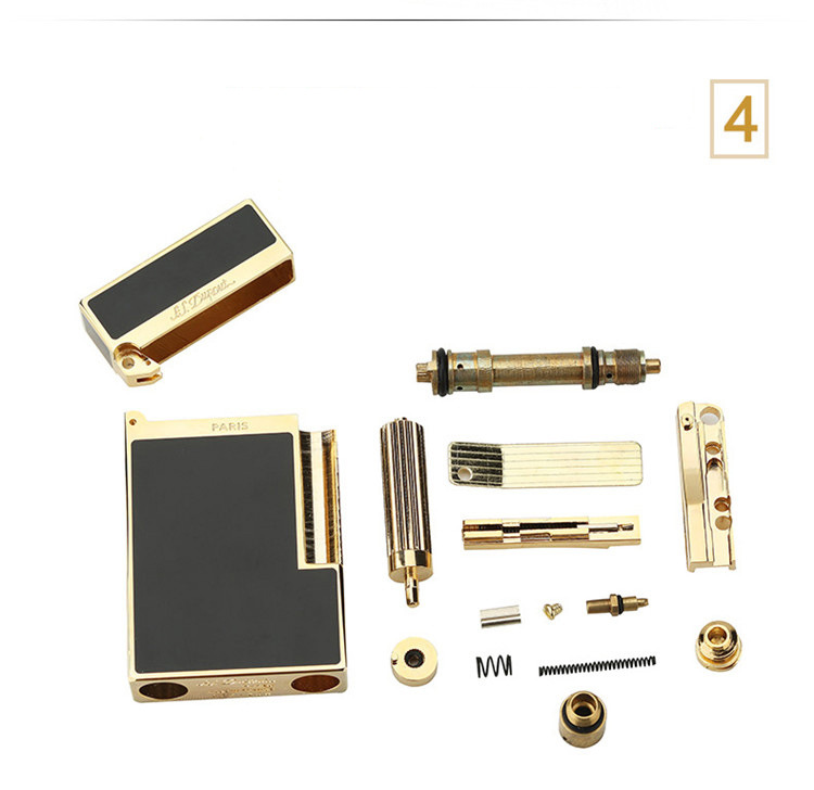 法国ghorse神骏 朗声打火机 防风充气体复古超薄个性纯铜砂轮