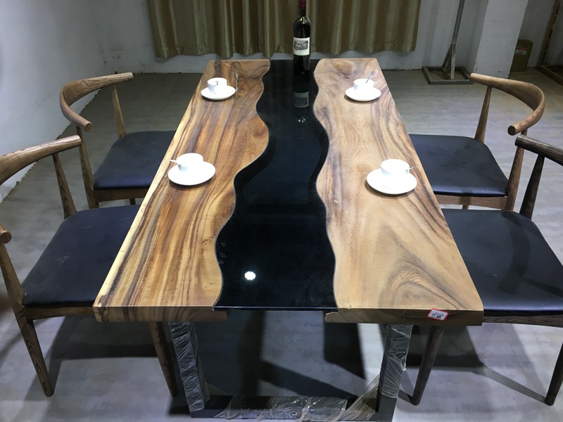 大板 font color=red></p></a>玻璃 /font>河流现代中式客厅餐厅家具餐桌咖啡