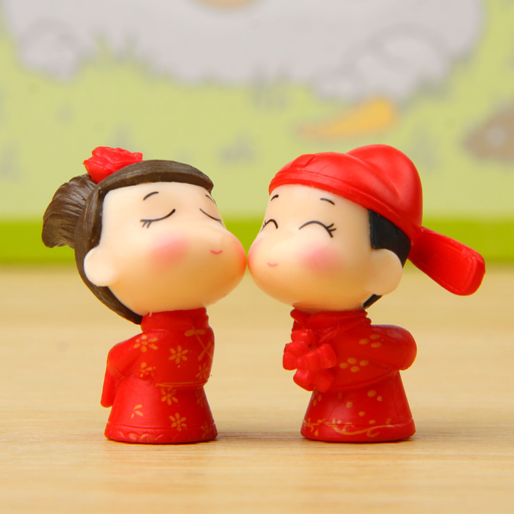 小清新相公娘子2代情侣小手办diy白搭微景观多肉园艺创意造景公仔