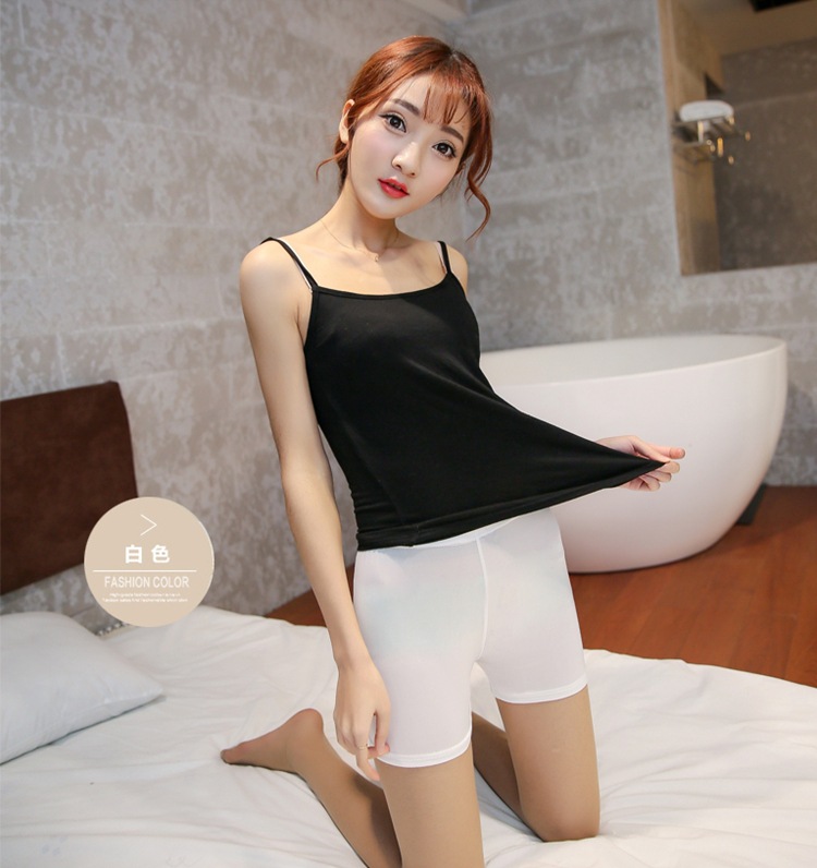 厂家直销时尚打底裤夏季女冰丝三分安全裤防走光蕾丝打底裤保险裤