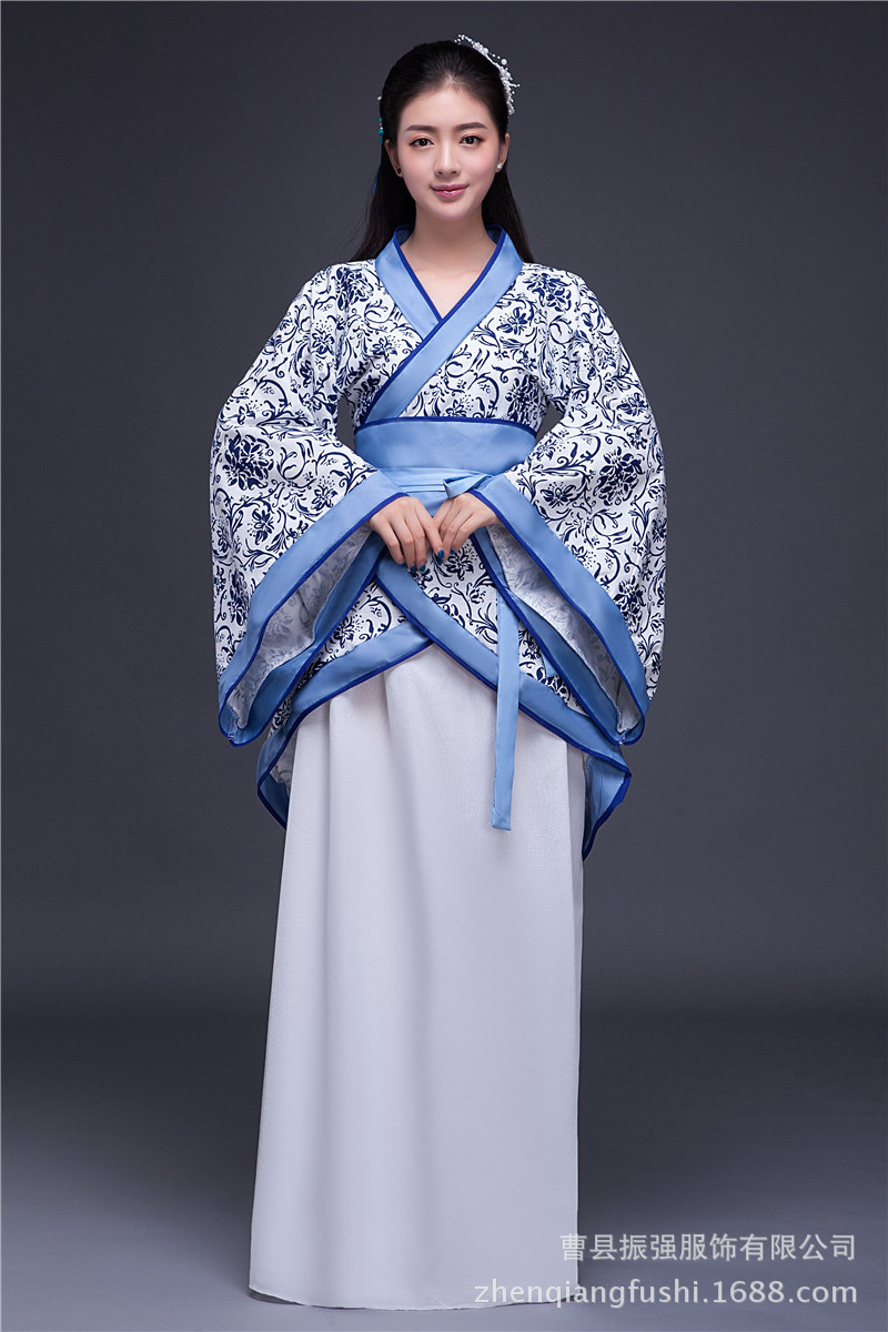 影视古装新款礼仪之邦女士汉服仙女舞蹈服影楼写真曲裾汉服演出服