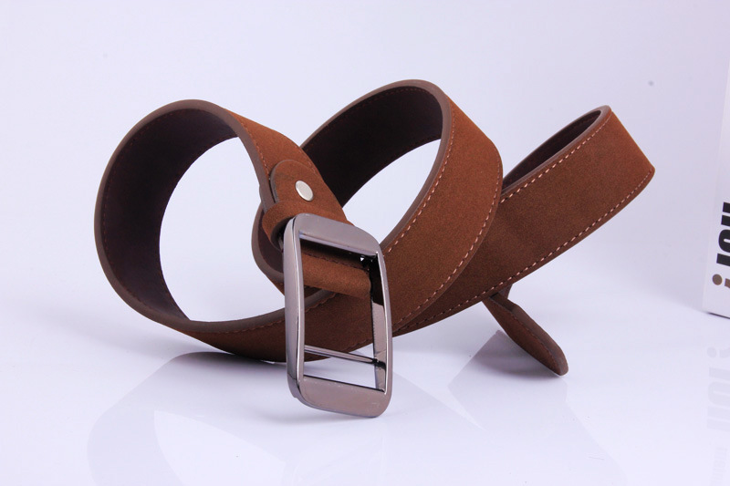 女士学生真皮猪皮皮带42无针扣腰带牛仔休