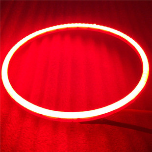 厂家直销无断点均匀超亮ledф50红光cob车灯车灯天使眼光圈lt50rc