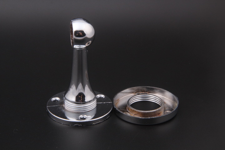 锌合金毛巾杆底座毛巾座带盖19加厚浴室卫浴五金配件批发一个价