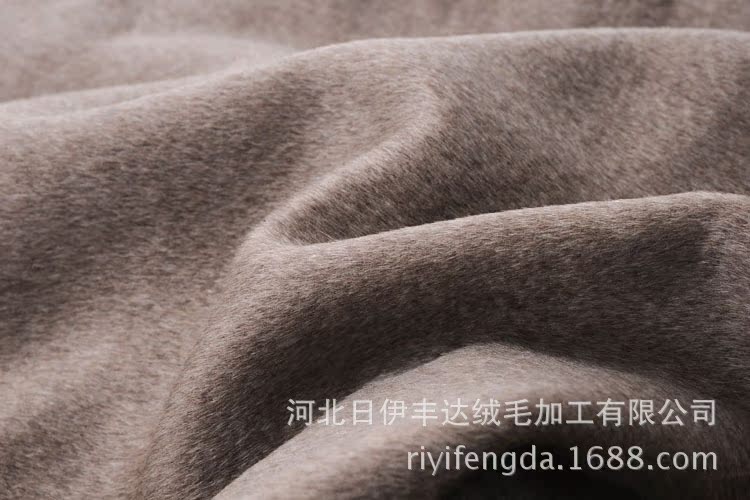 2016新款 100%牦牛绒毛呢布料 820克双面大衣呢牦牛绒面料