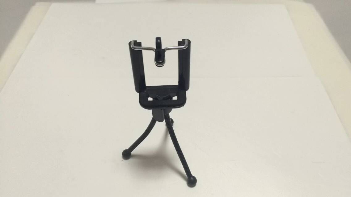 三脚架手机卡座 手机夹 手机支架 手机u型夹子 u型凹槽 手机架