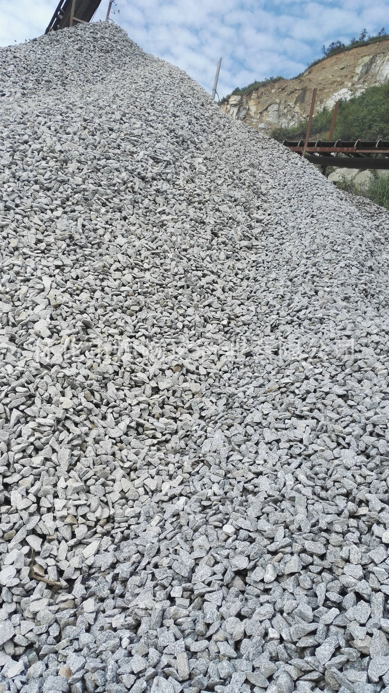 湖南天然白麻灰砾石花岗岩碎石子 建筑石材石料花岗岩大理石碎石
