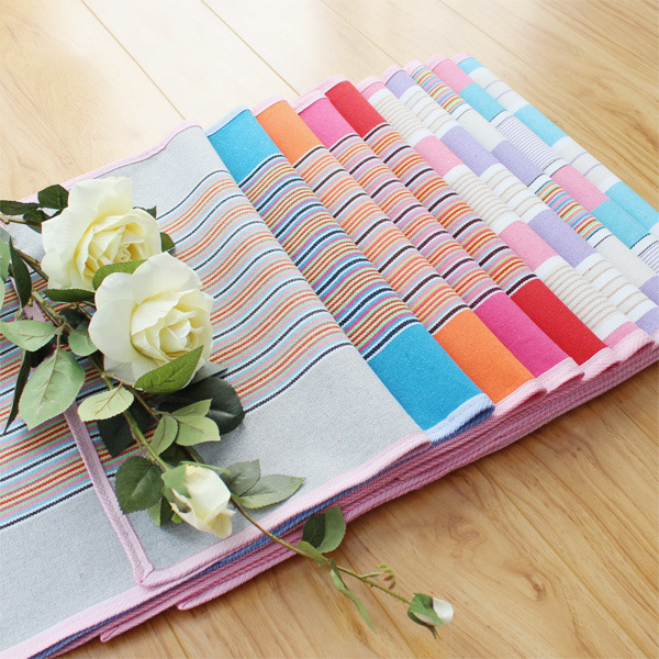 老粗布枕巾加厚纯棉加大全棉枕巾吸汗防螨特价单人枕巾厂家直销