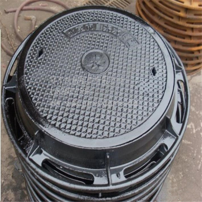 实力商家厂家生产零件加工通用五金配件圆形铸铁井盖井座