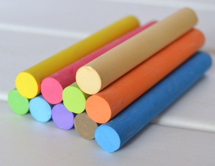 盟友mungyo 彩色无尘无毒粉笔 10支装彩色粉笔 盟友儿童无尘粉笔