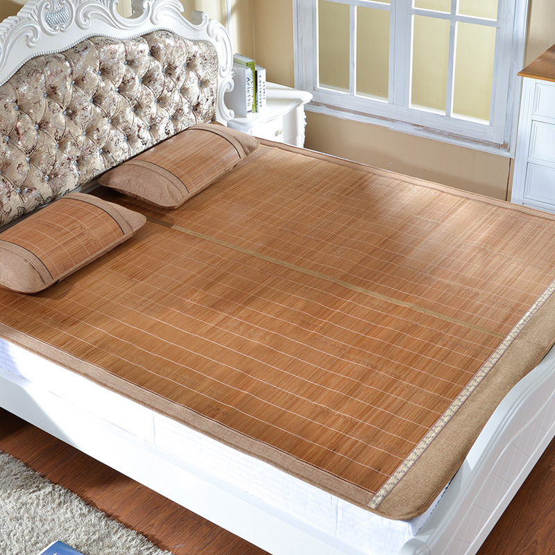 恒盛竹木 凉席 竹席 竹凉席1.8米1.5米 双面折叠单双人 竹席子