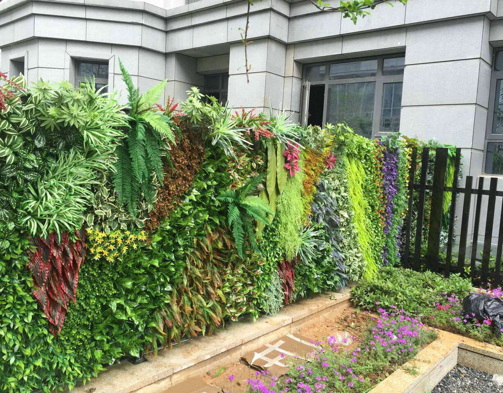 仿真植物墙绿化墙 仿真绿色植物墙仿真藤条绿植墙挂装饰塑料假草