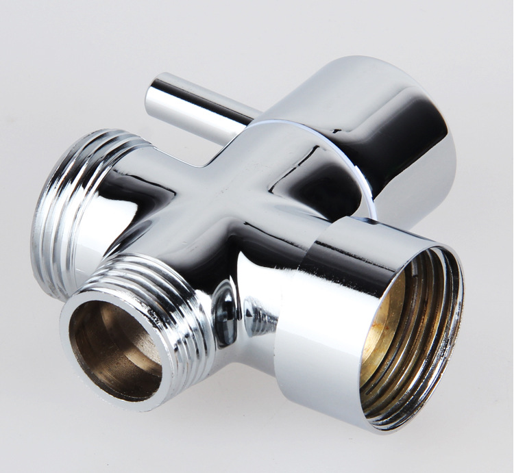 全铜 淋浴专用分水器 六分圆螺帽快开分水器