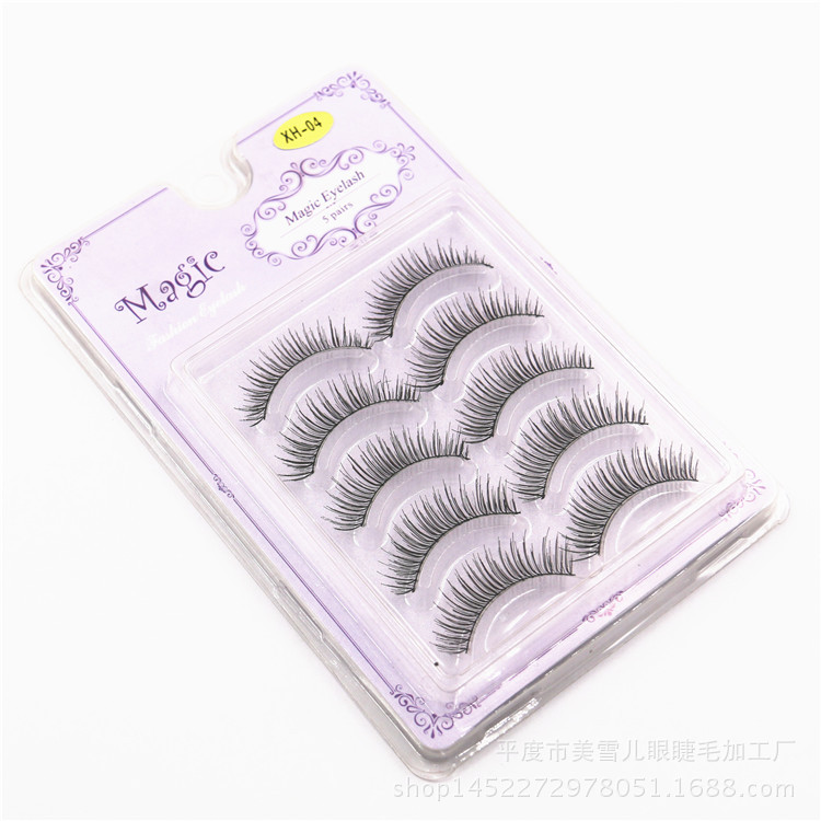 Handmade Eyelash Manufacturers Supply Natural Long False Eyelashes Nude Makeup Simulation Eyelashes Wholesale XH-04