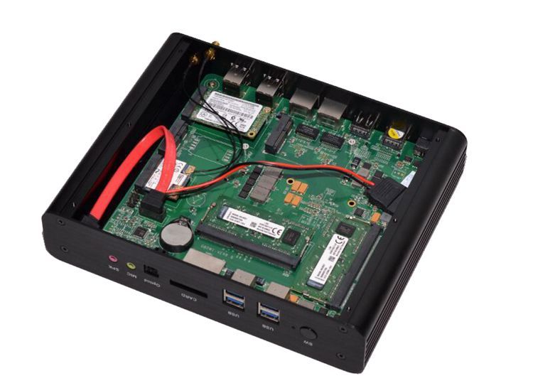 高端微型电脑迷你主机i7 5650u 5500u无风扇游戏发烧lol台式组装