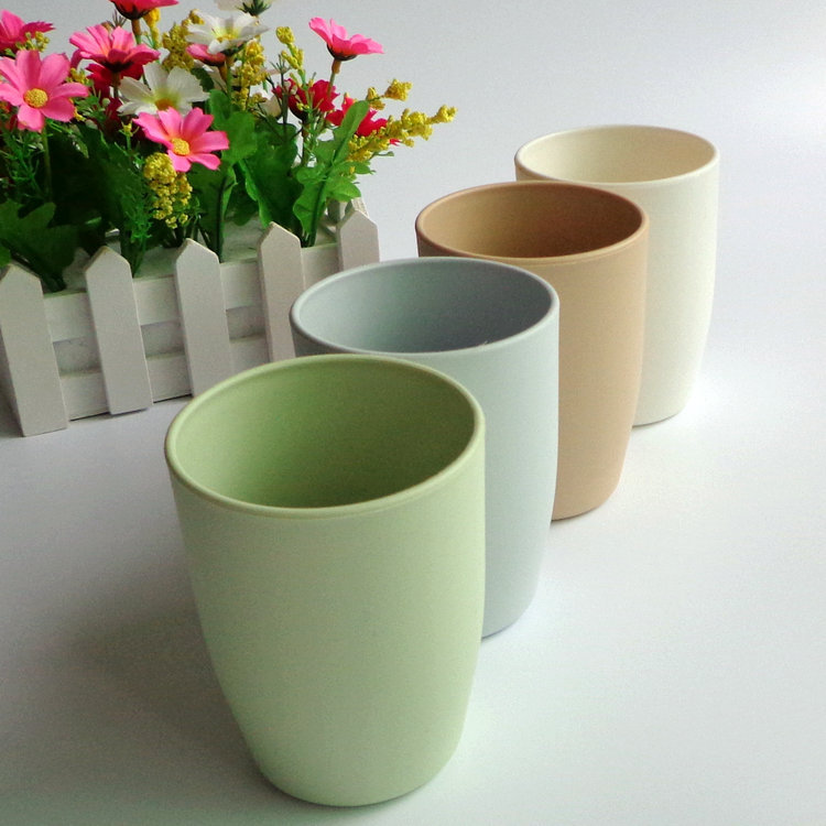 环保小麦秸杆杯 创意漱口杯牙刷杯刷牙杯子