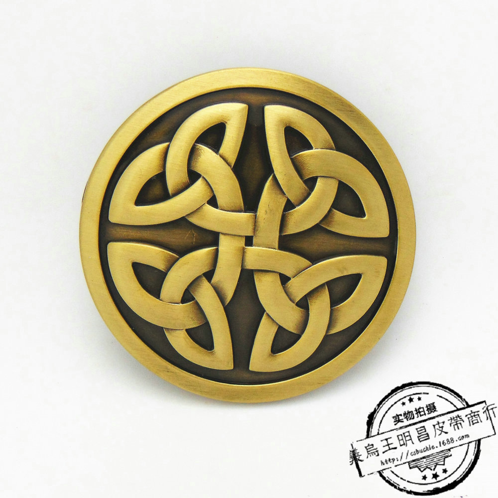 时尚简约花纹皮带扣 圆形皮带扣 腰带扣头 锌合金皮带扣厂家直销
