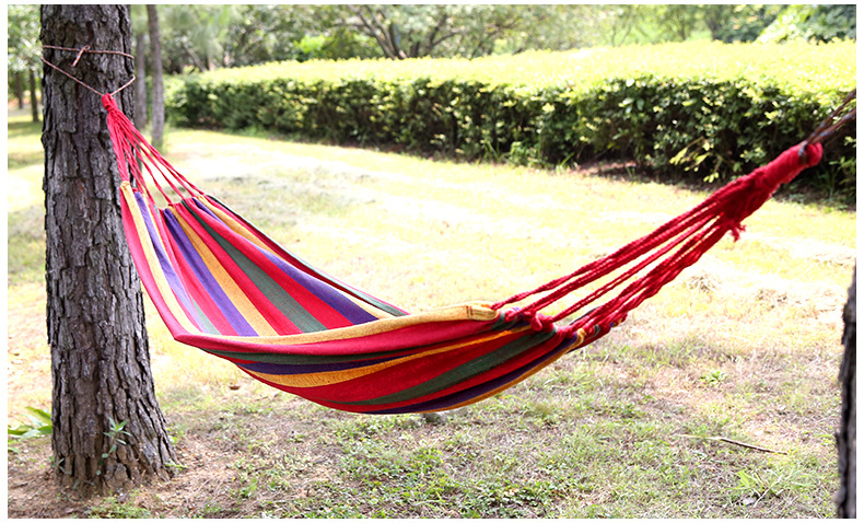 探险者户外高品质帆布吊床 单人宿舍吊床加厚