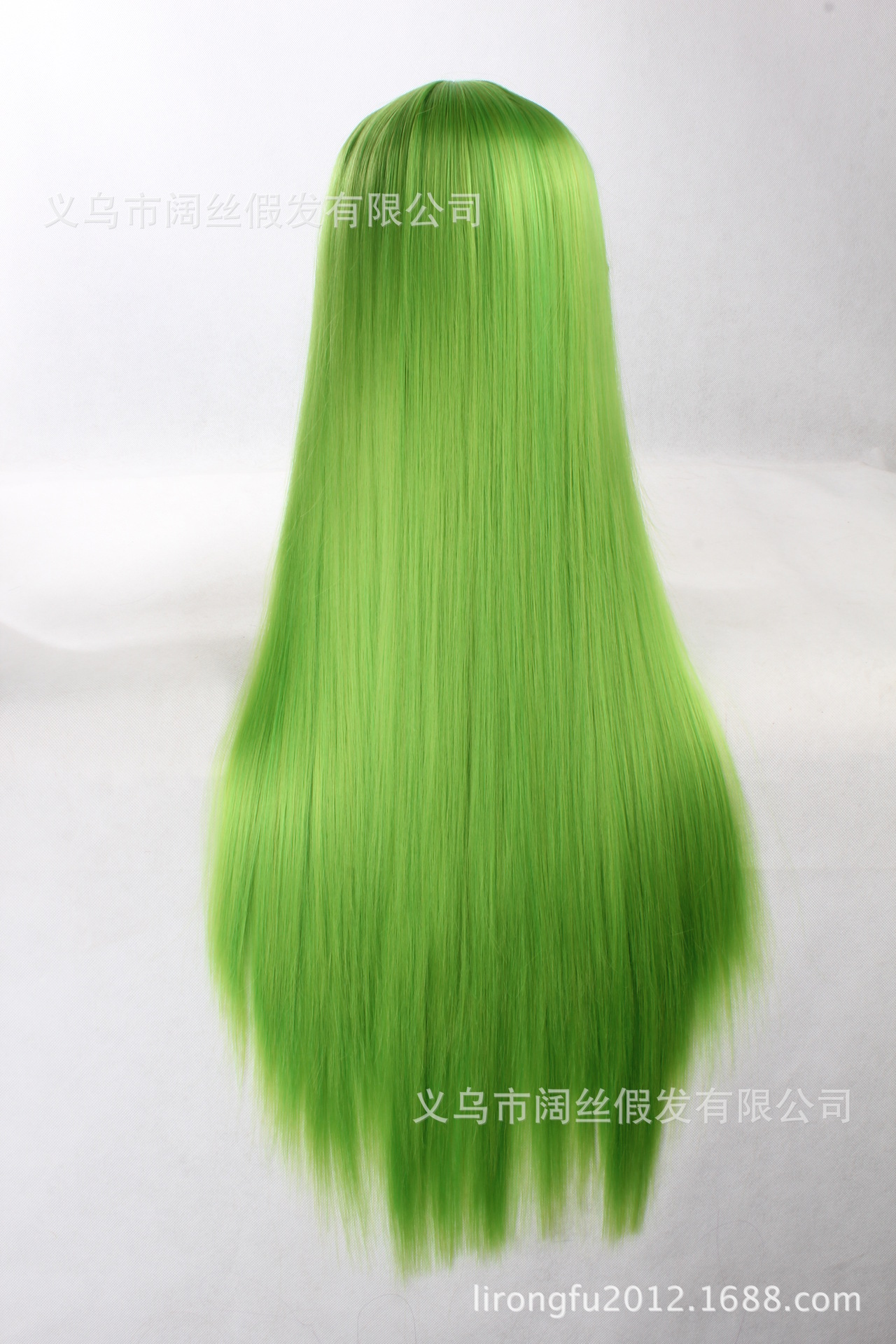 c 东方红魔乡 琪露诺 80cm 混绿色 cos假发