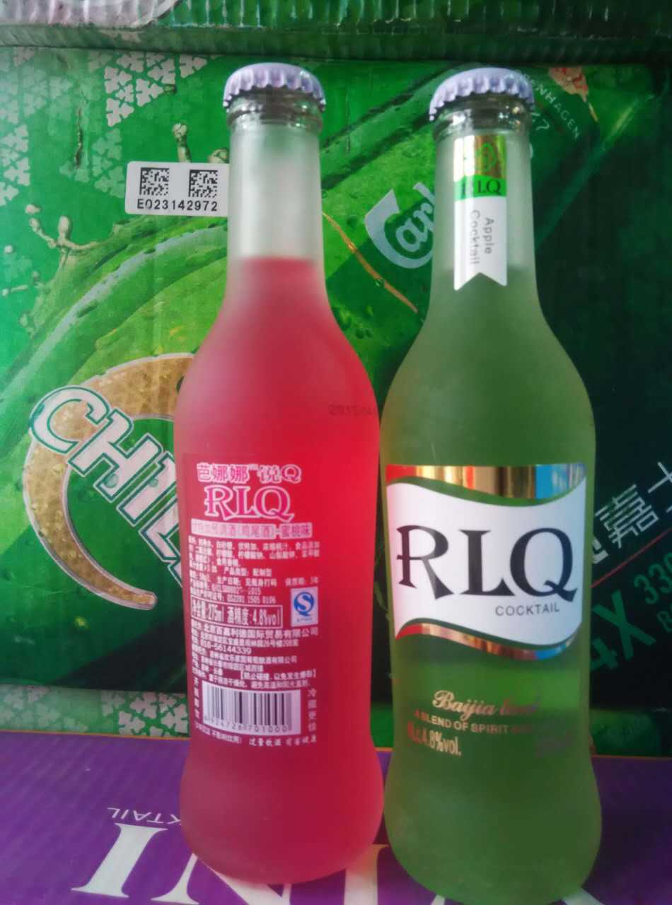 夜场酒吧专供芭娜娜rlq鸡尾酒1*24磨砂瓶装等低价鸡尾酒系列