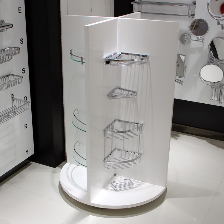 高档烤漆展示柜 浴产品展示架 可移动旋转展示挂架龙头展板展架