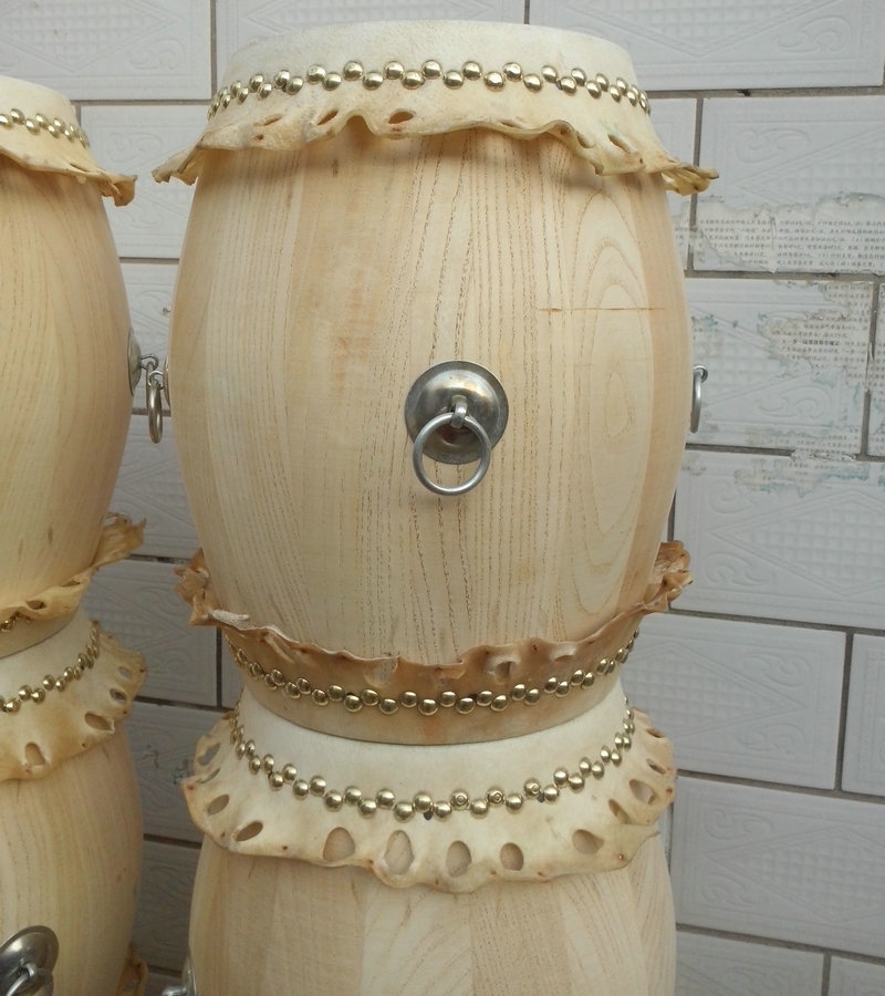 厂家直销定制实木白茬鼓剧团高音鼓原木色堂鼓战鼓冲冠特惠清仓