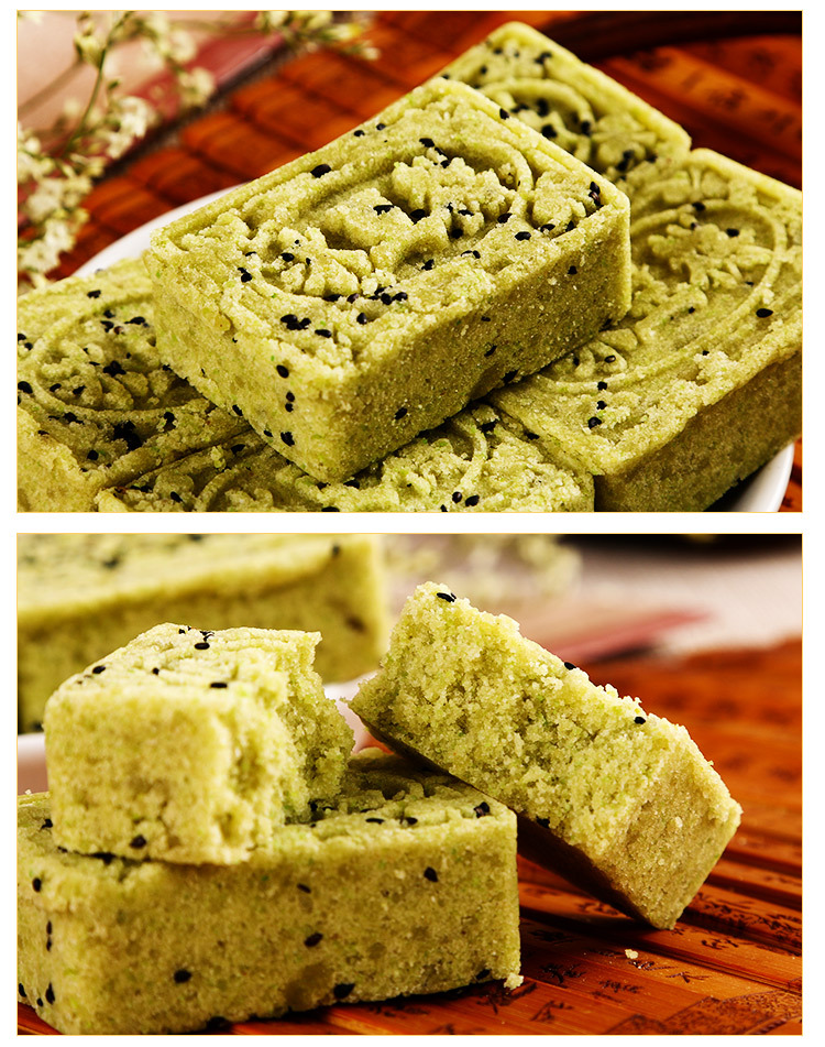 热卖蒸制冰豆糕夏季休闲解暑食品黑芝麻口味绿豆糕传统糕点厂家直