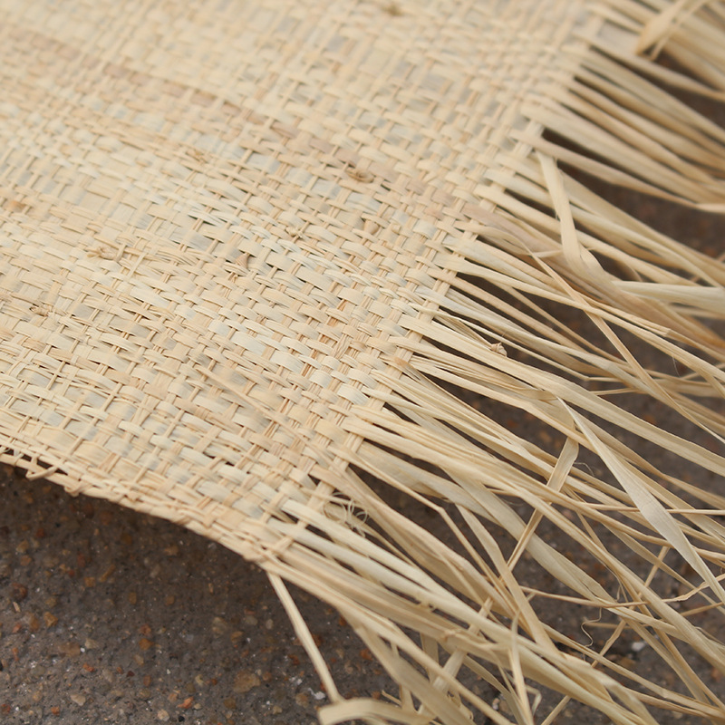 新品 普通拉菲草席席 装修装饰床席 草编凉席毛料 炕席草席吊顶