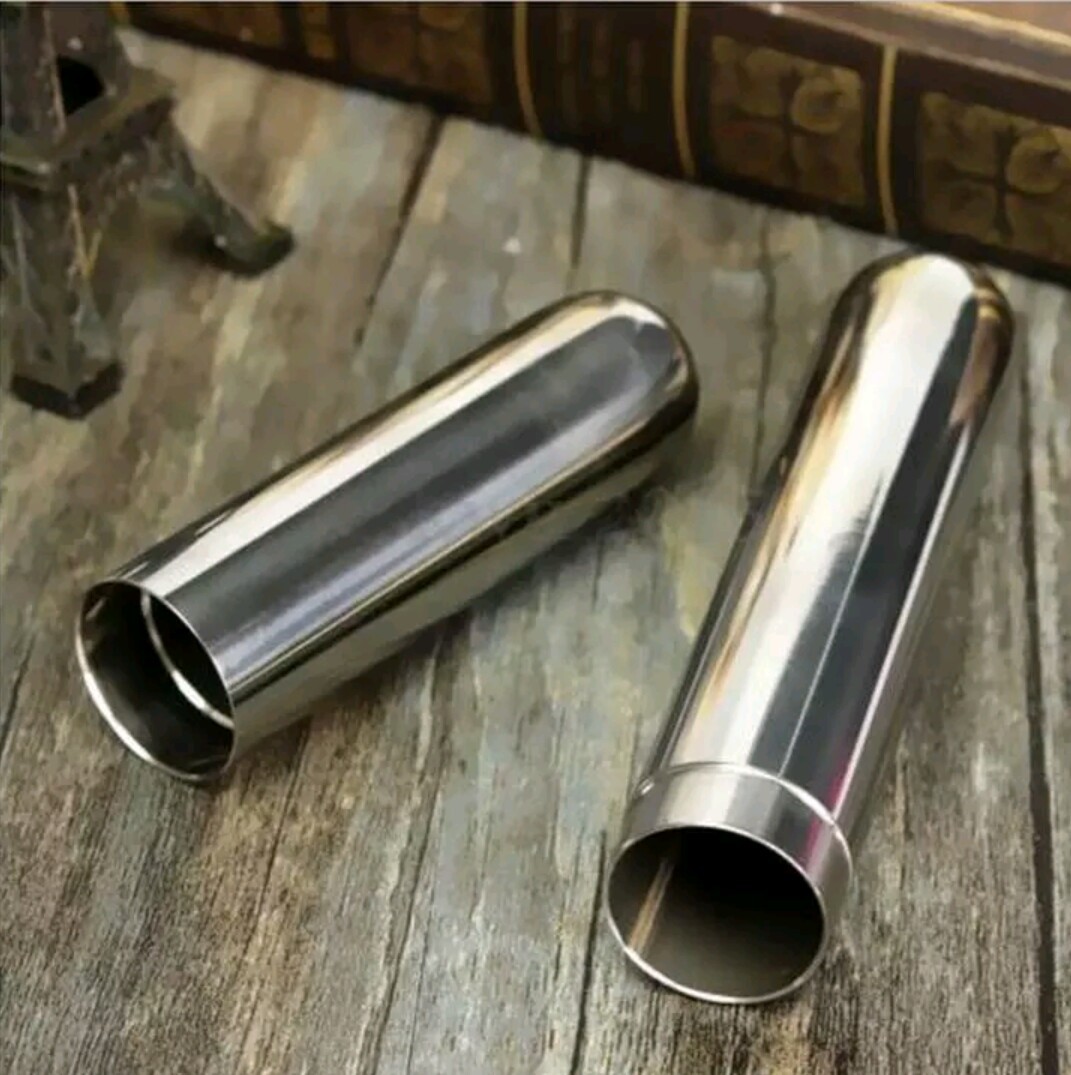 厂家定做高档不锈钢雪茄管古巴外贸烟酒具保湿管免费定制logo