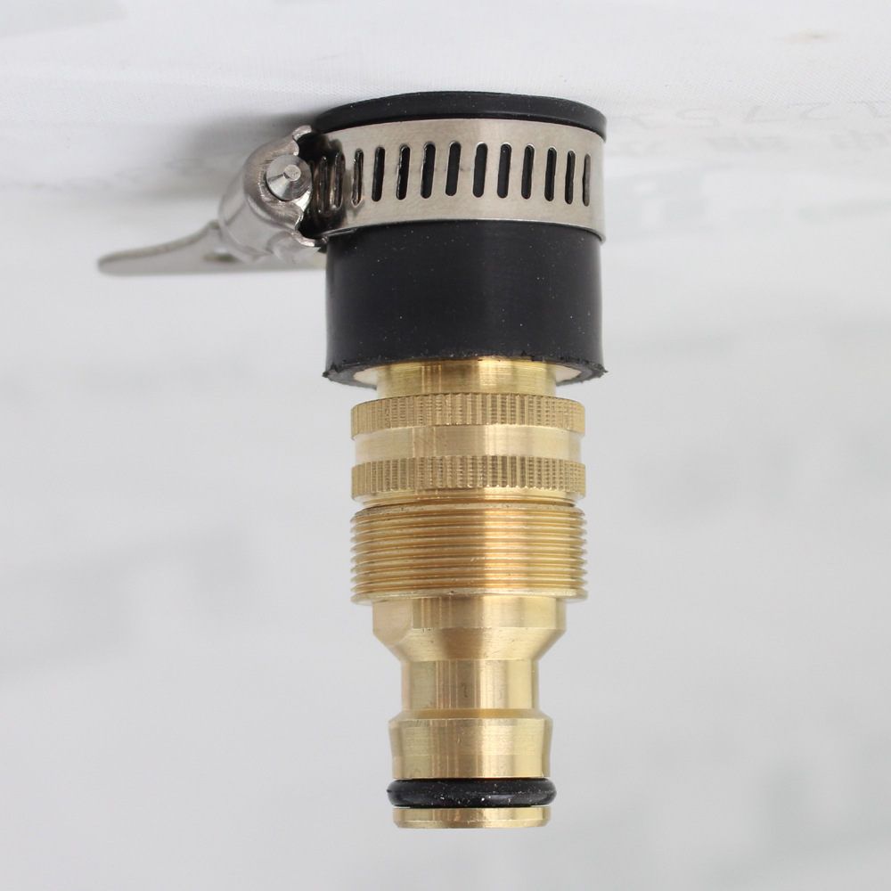 洗车水枪纯铜万能接头伸缩水管花园水管防脱多功能接头台盆接头