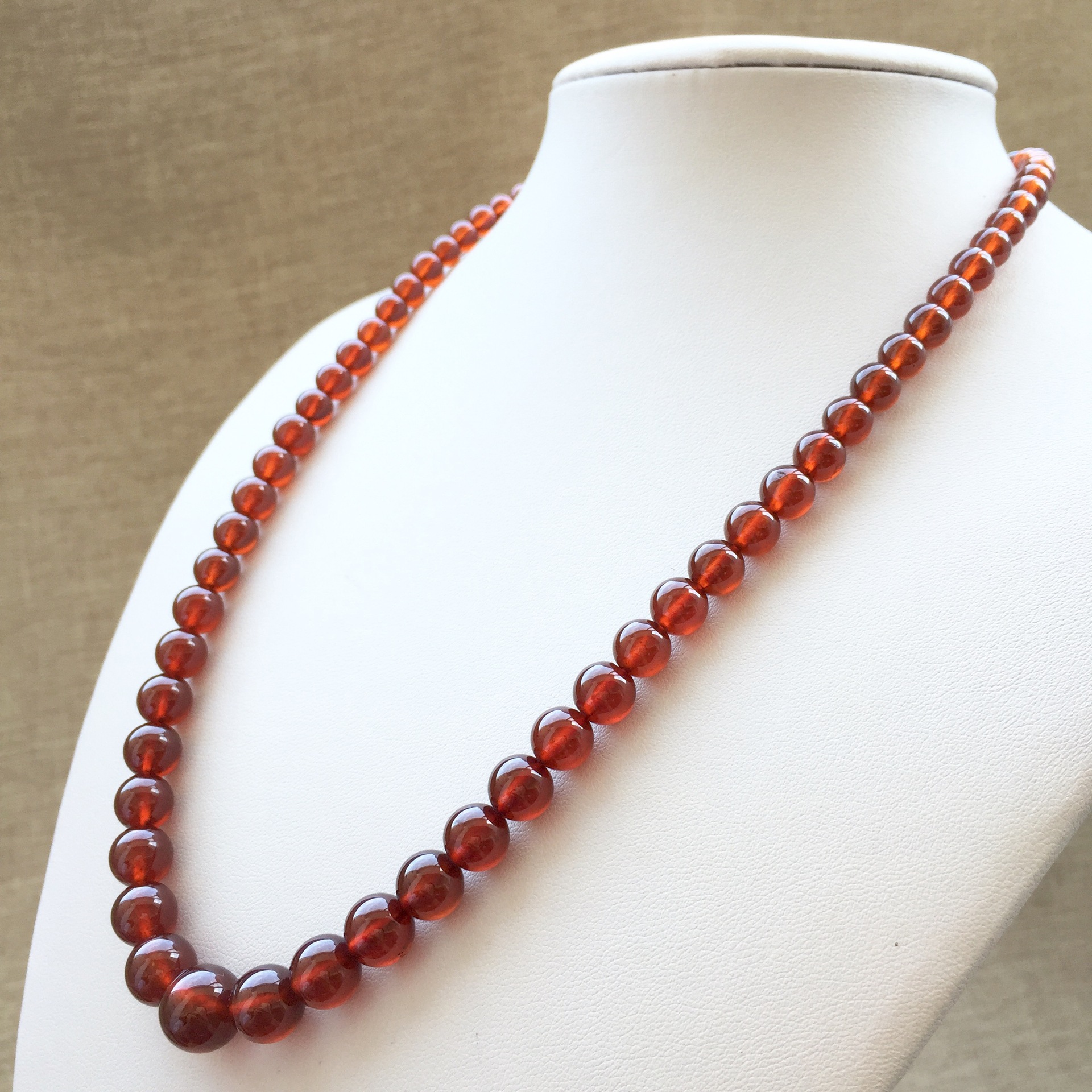 橙石榴石塔链 天然石榴石 民族风 项链毛衣链 女式 水晶厂.