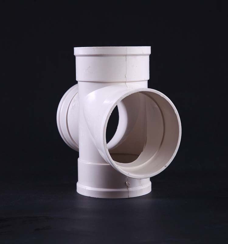 50 75 110 pvc排水管 平面四通 pvc水管管件配件 - 管件管材批发交易