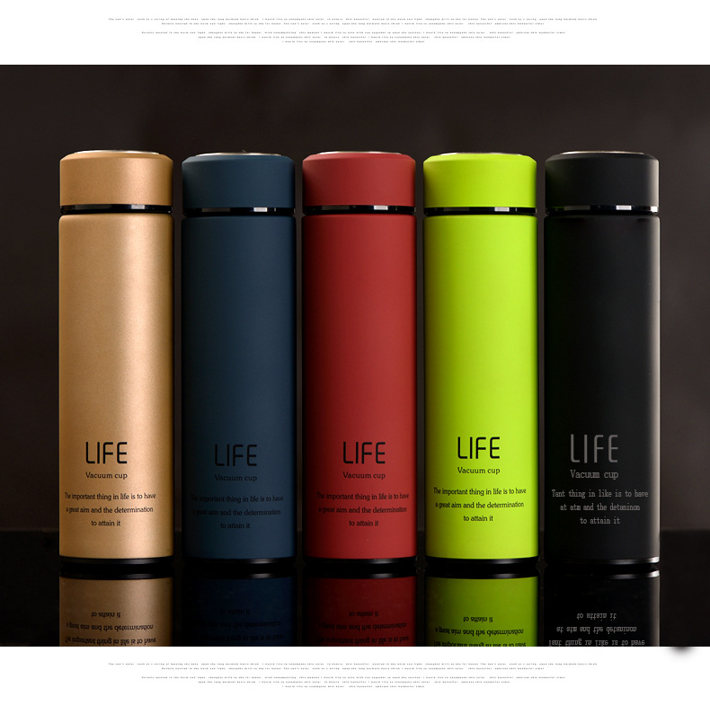 500ml商务不锈钢真空保温杯